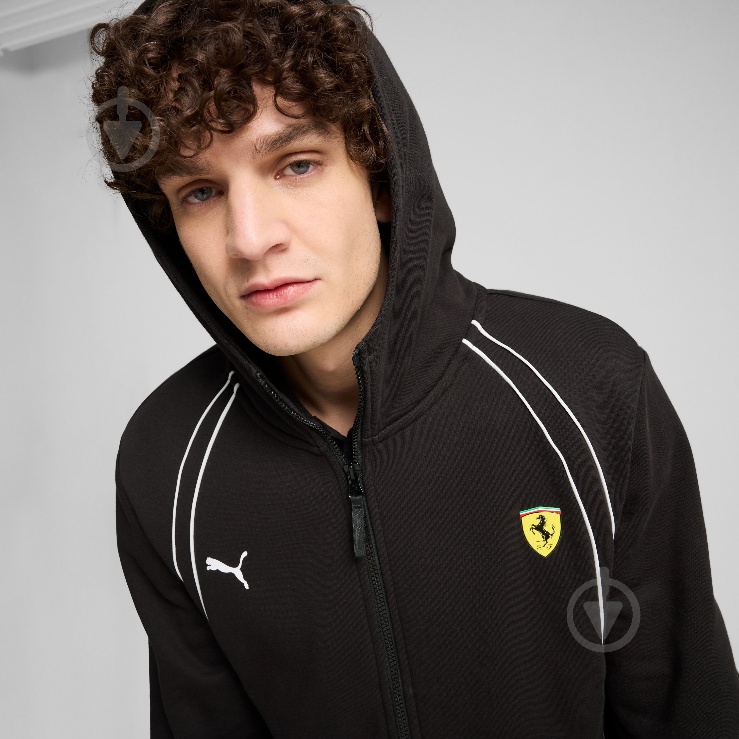 Джемпер Puma FERRARI RACE HOODIE 62704601 р.XL черный - фото 4