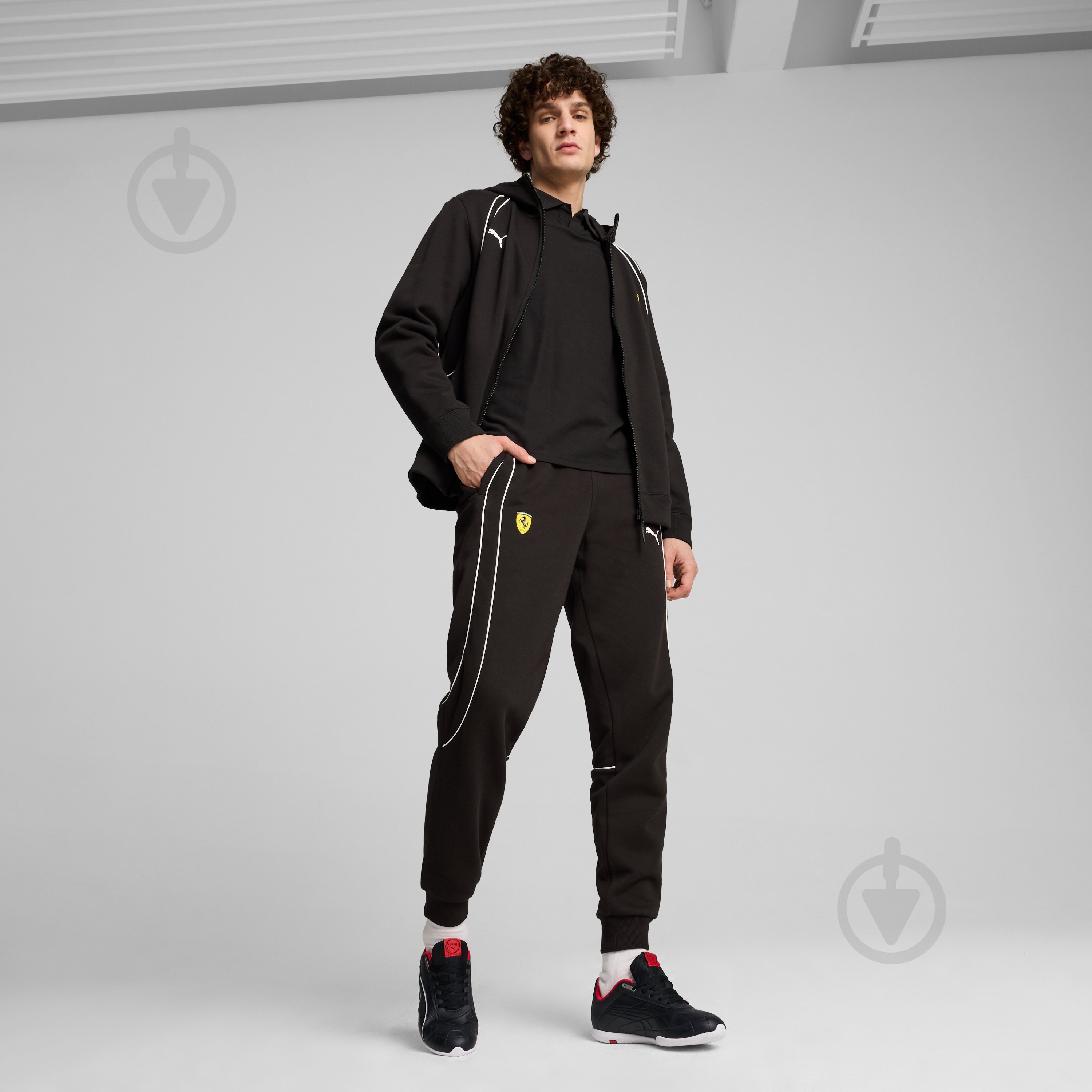 Джемпер Puma FERRARI RACE HOODIE 62704601 р.XL черный - фото 5