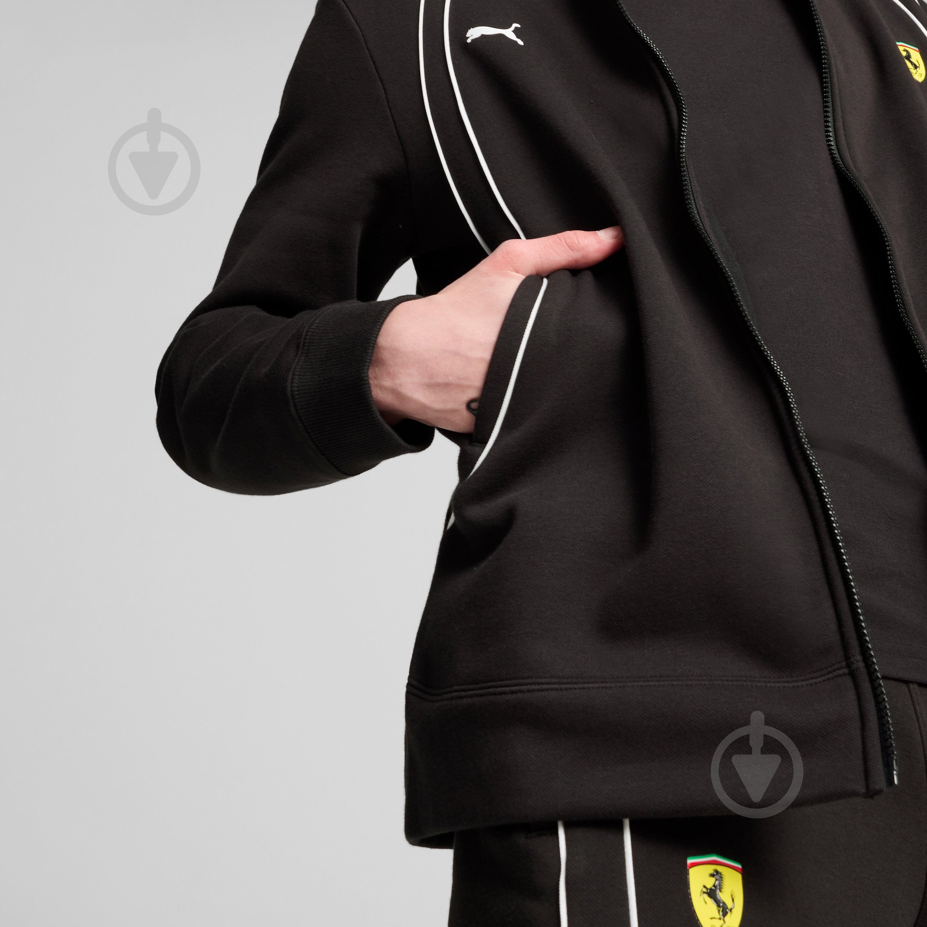 Джемпер Puma FERRARI RACE HOODIE 62704601 р.XL черный - фото 7