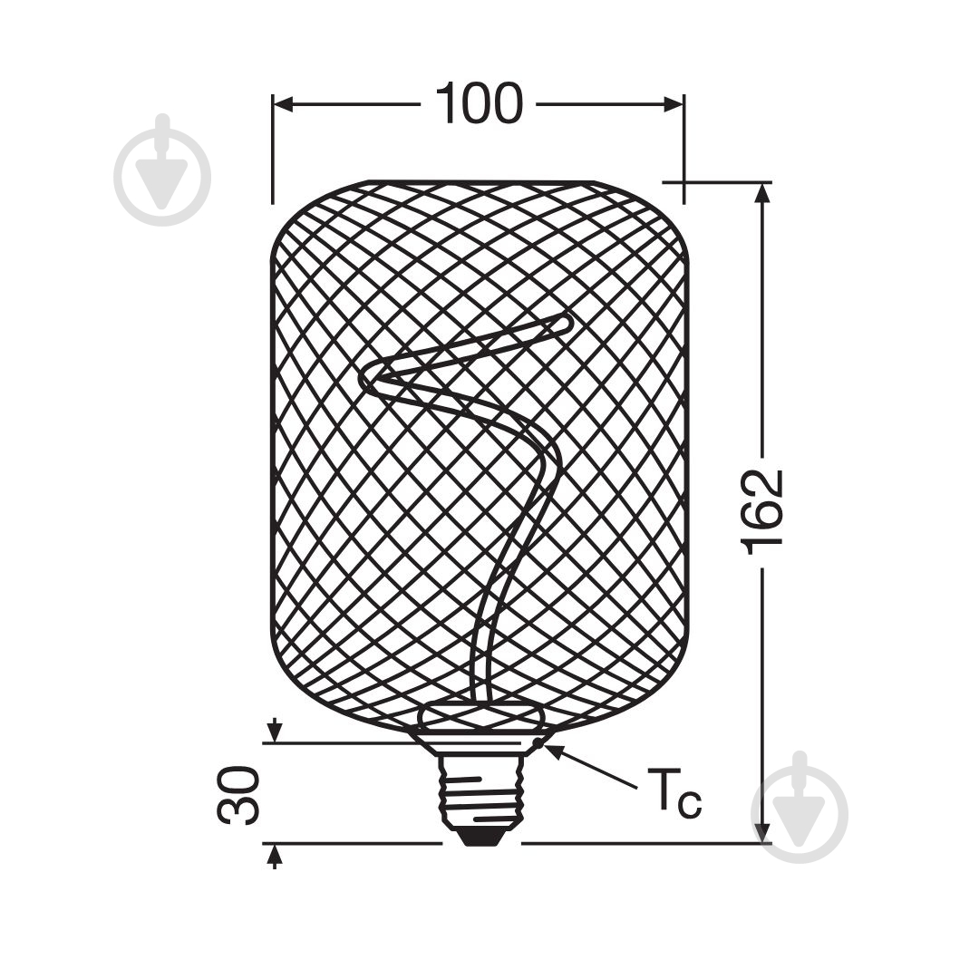 Лампа світлодіодна Ledvance OSRAM DECOR SPIRAL FILAMENT SQUARE Black 3,5 Вт E27 1800 К 220 В прозора - фото 4