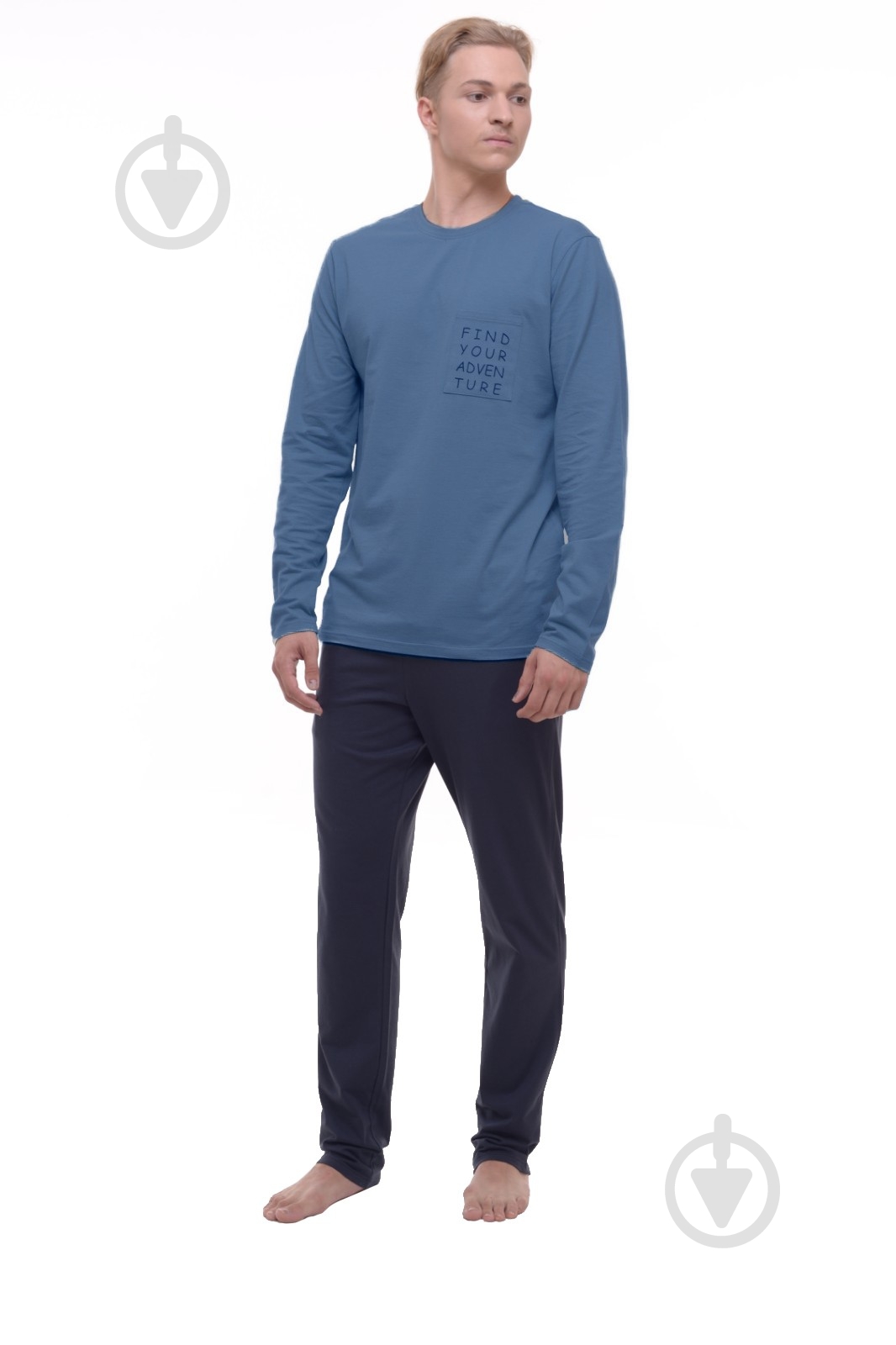 Пижама мужская Роза р. 3XL синий джинс - фото 1