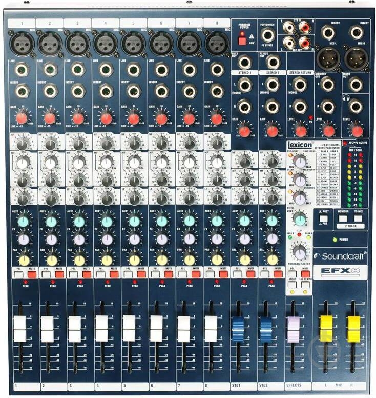 Пульт микшерный Soundcraft EFX8 - фото 1 Пульт микшерный Soundcraft EFX8 - фото 1