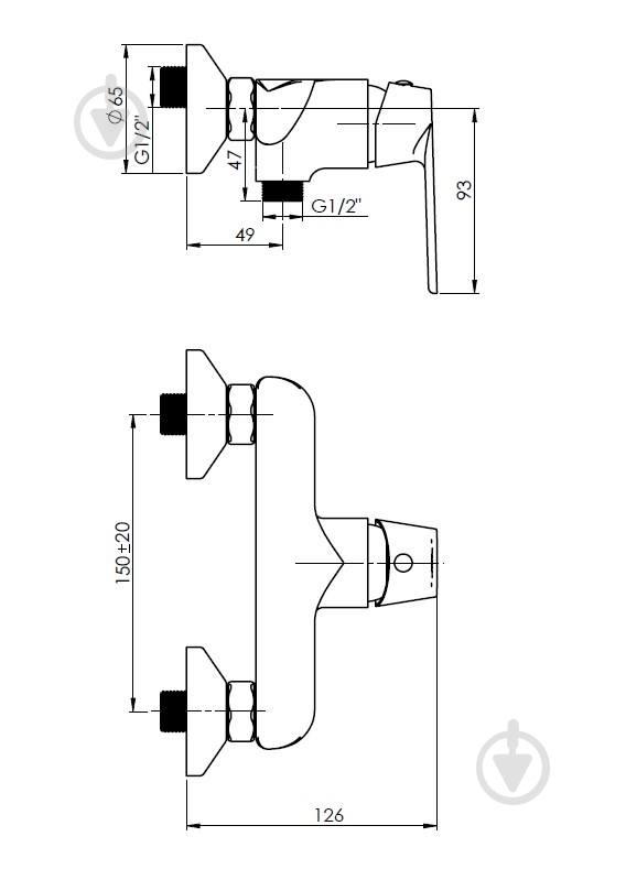 Смеситель для душа Rubineta Elma-12 - фото 2