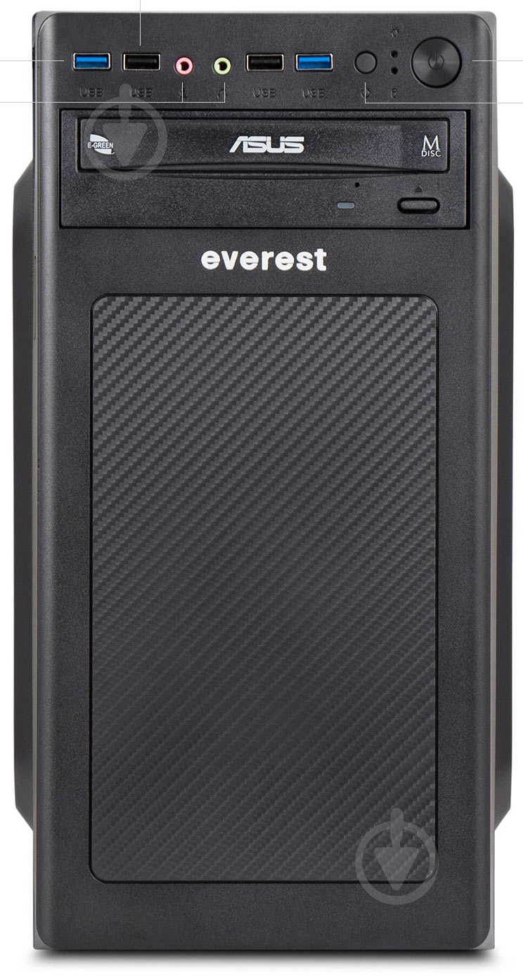 Компьютер Everest Home&Office (1030_9168) black - фото 2
