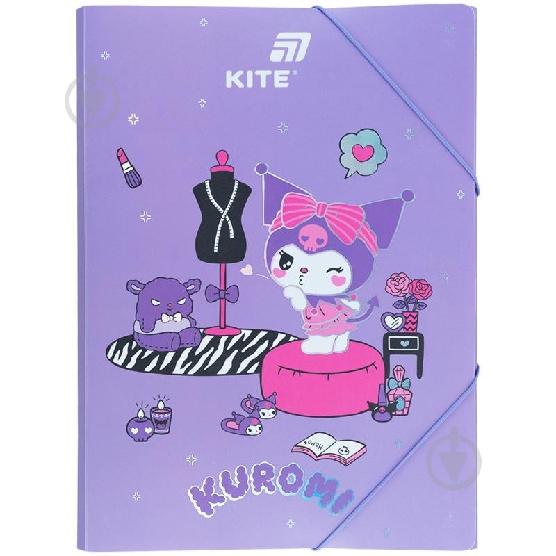 Папка на резинке А4 Kuromi-1 KITE - фото 1