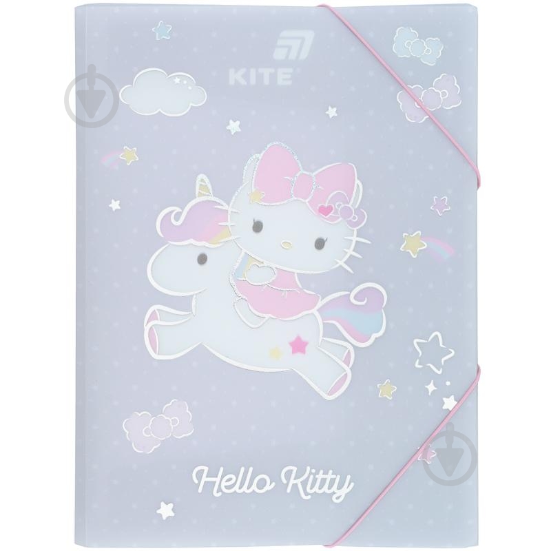 Папка на резинке А4 Hello Kitty-3 KITE - фото 1 Папка на резинке А4 Hello Kitty-3 KITE - фото 1
