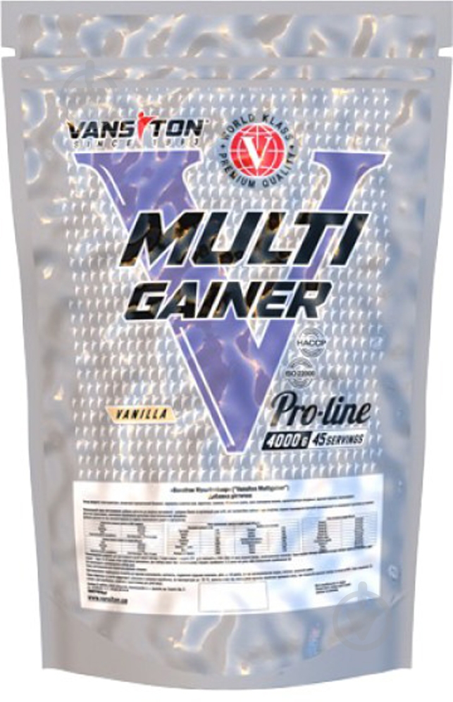 Гейнер Multigainer Vansiton Ваниль 4 кг - фото 1