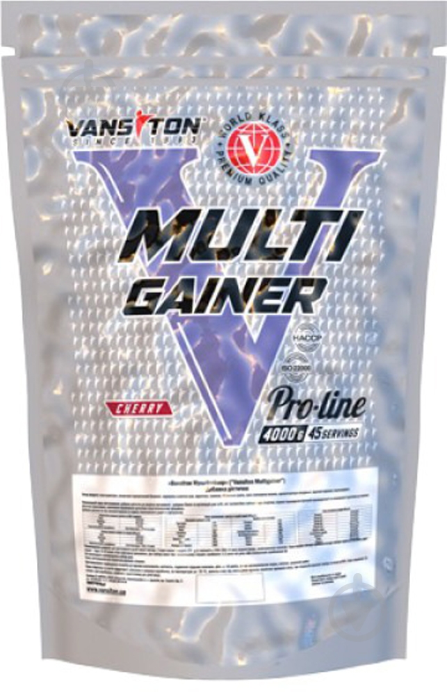 Гейнер Multigainer Vansiton Вишня 4 кг - фото 1