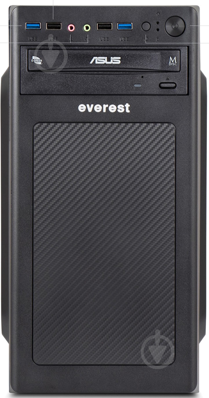 Компьютер Everest Home&Office (1030_9178) black - фото 2