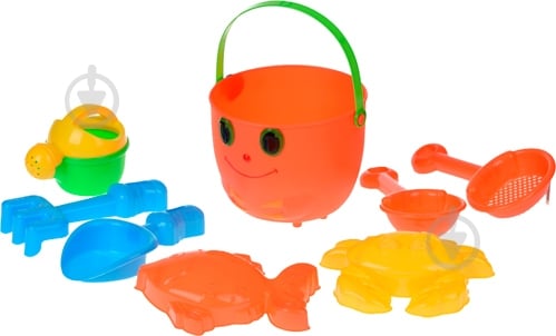 Набор для песочницы Same Toy 8 елементів B002-5Ut - фото 1