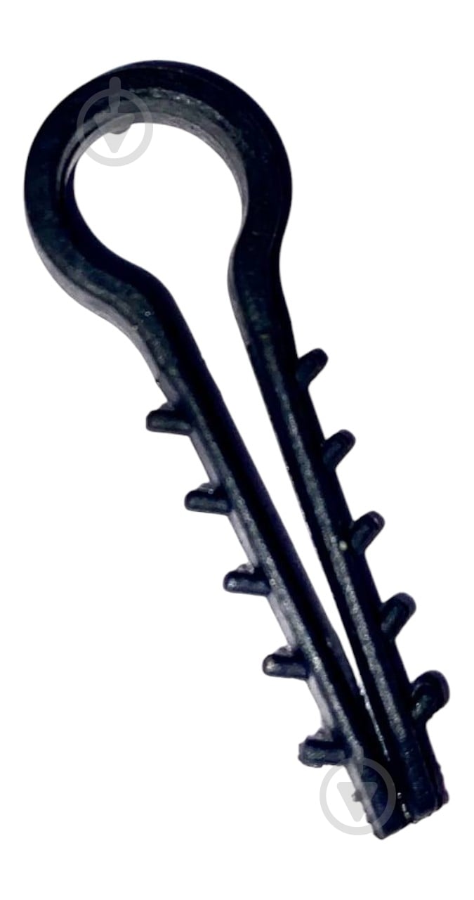 Дюбель-ялинка круглий UP! (Underprice) затискач 8 мм 100 шт. чорний - фото 1