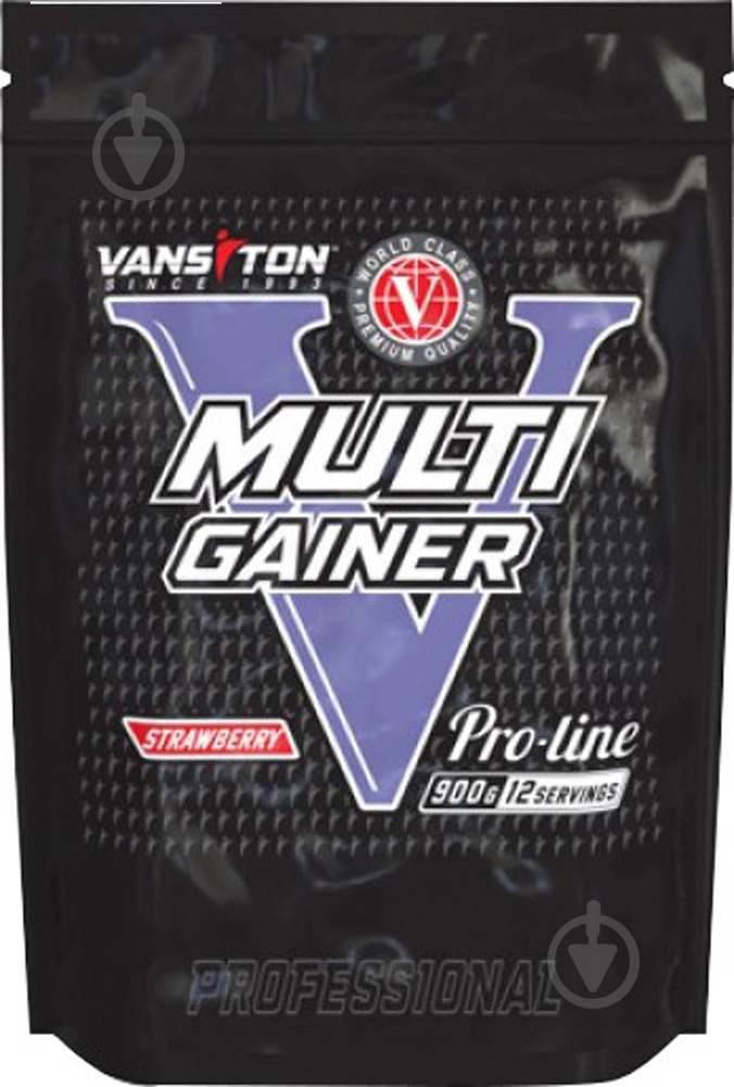 Гейнер Multigainer Vansiton Клубника 0,9 кг - фото 1
