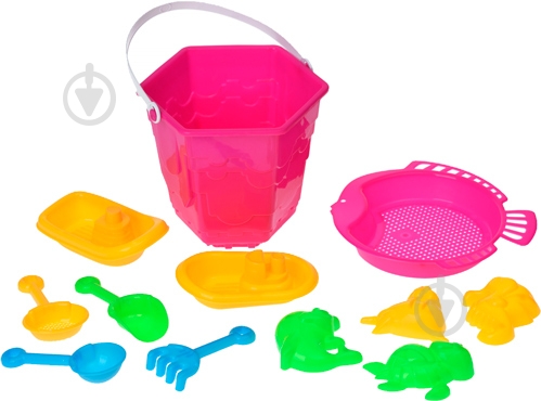 Набор для песочницы Same Toy 12 элементов B008-2Ut-2 - фото 3