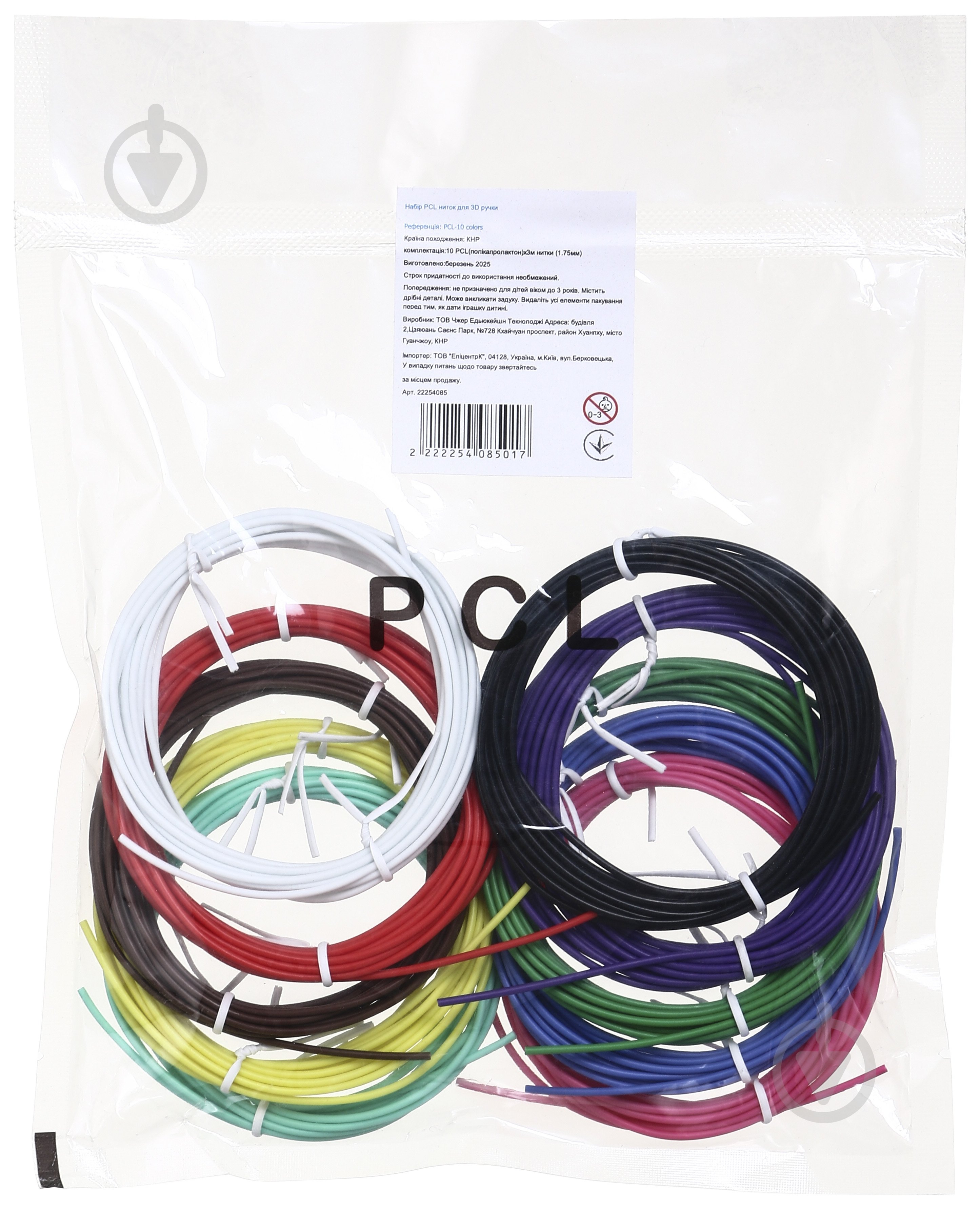 Набір 3D Pen Kit PCL ниток для 3D ручки PCL-10 colors - фото 1 Набір 3D Pen Kit PCL ниток для 3D ручки PCL-10 colors - фото 1