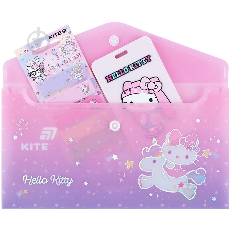 Папка на кнопке DL Hello Kitty KITE - фото 3 Папка на кнопке DL Hello Kitty KITE - фото 3