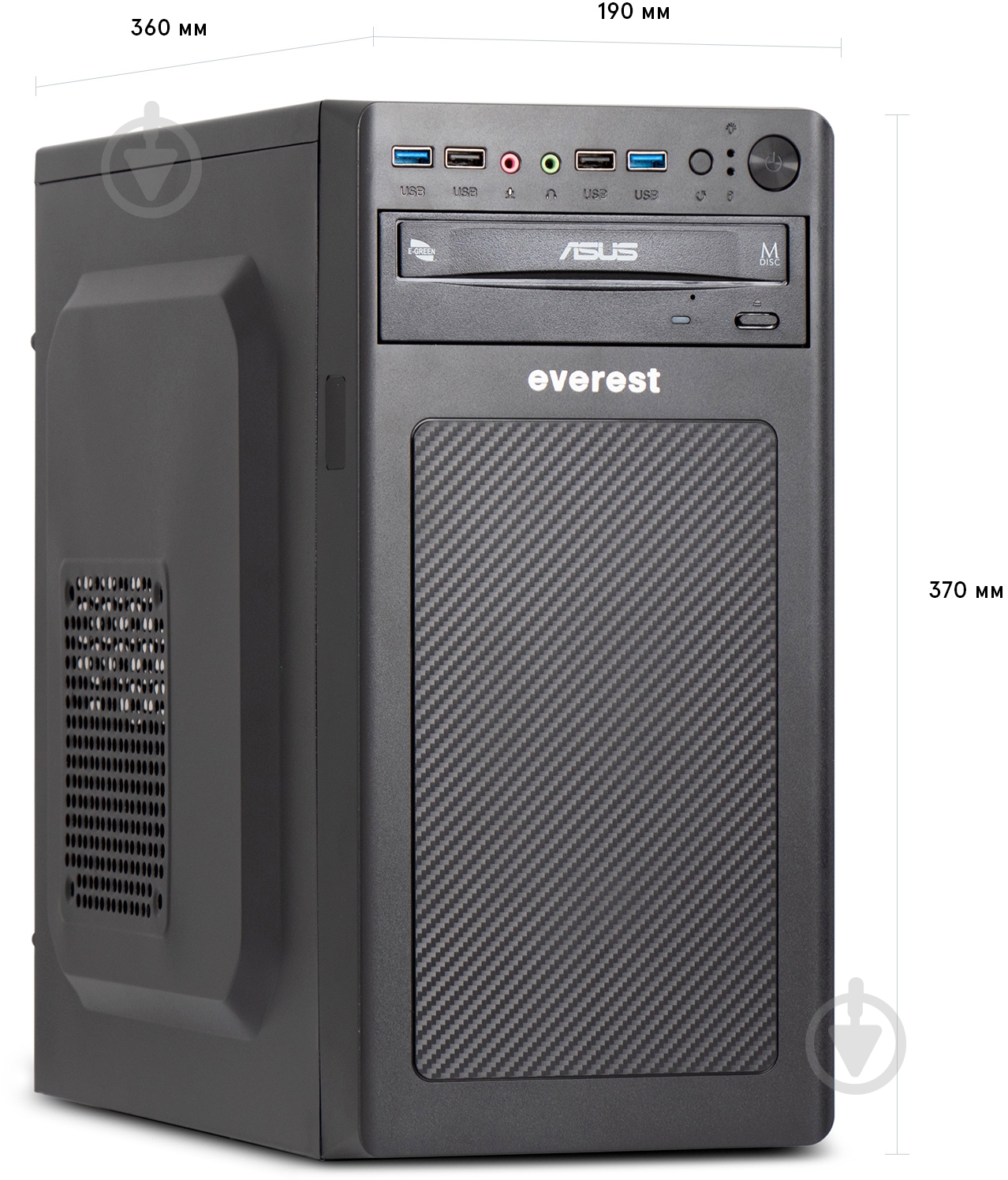 Комп'ютер Everest Office (1030_9182) black - фото 4