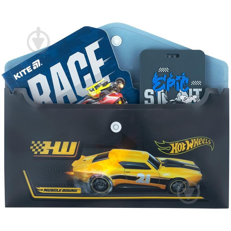 Папка на кнопке DL Hot Wheels KITE - фото 3