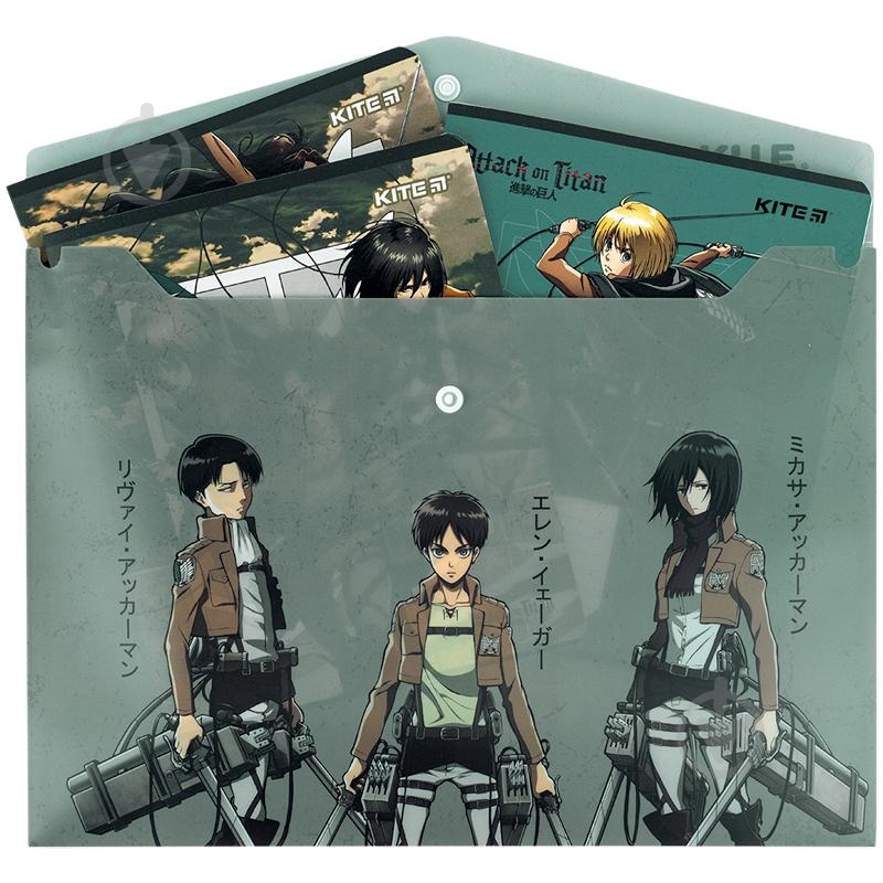Папка на кнопке А4 Attack on Titan KITE - фото 3