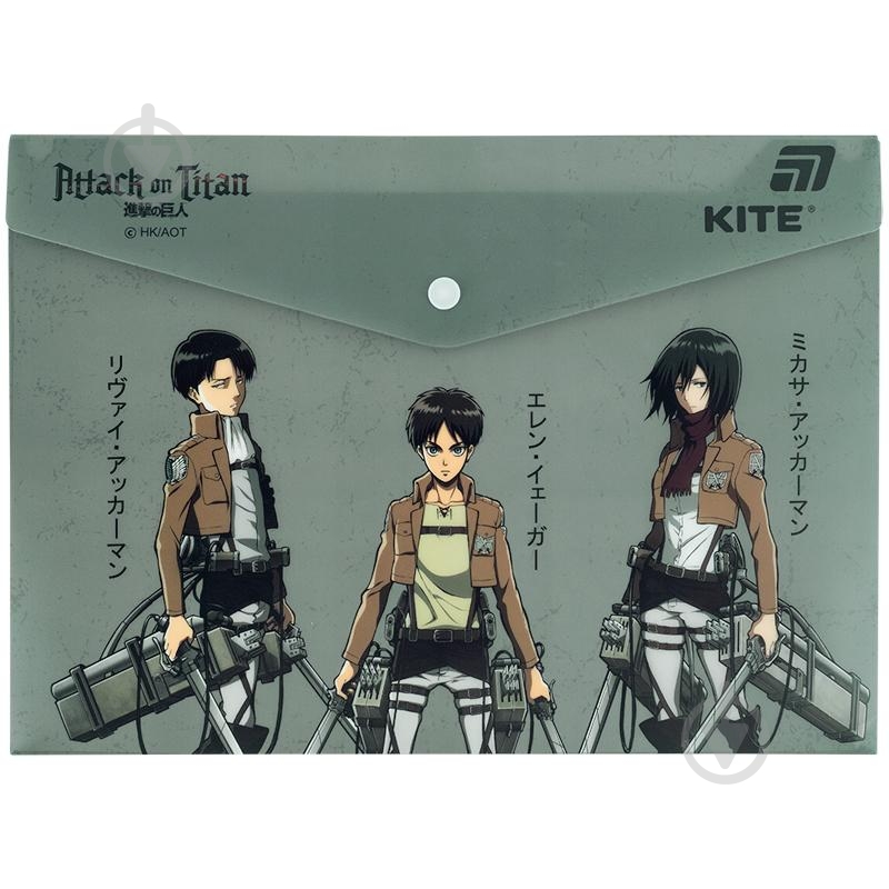 Папка на кнопке А4 Attack on Titan KITE - фото 1