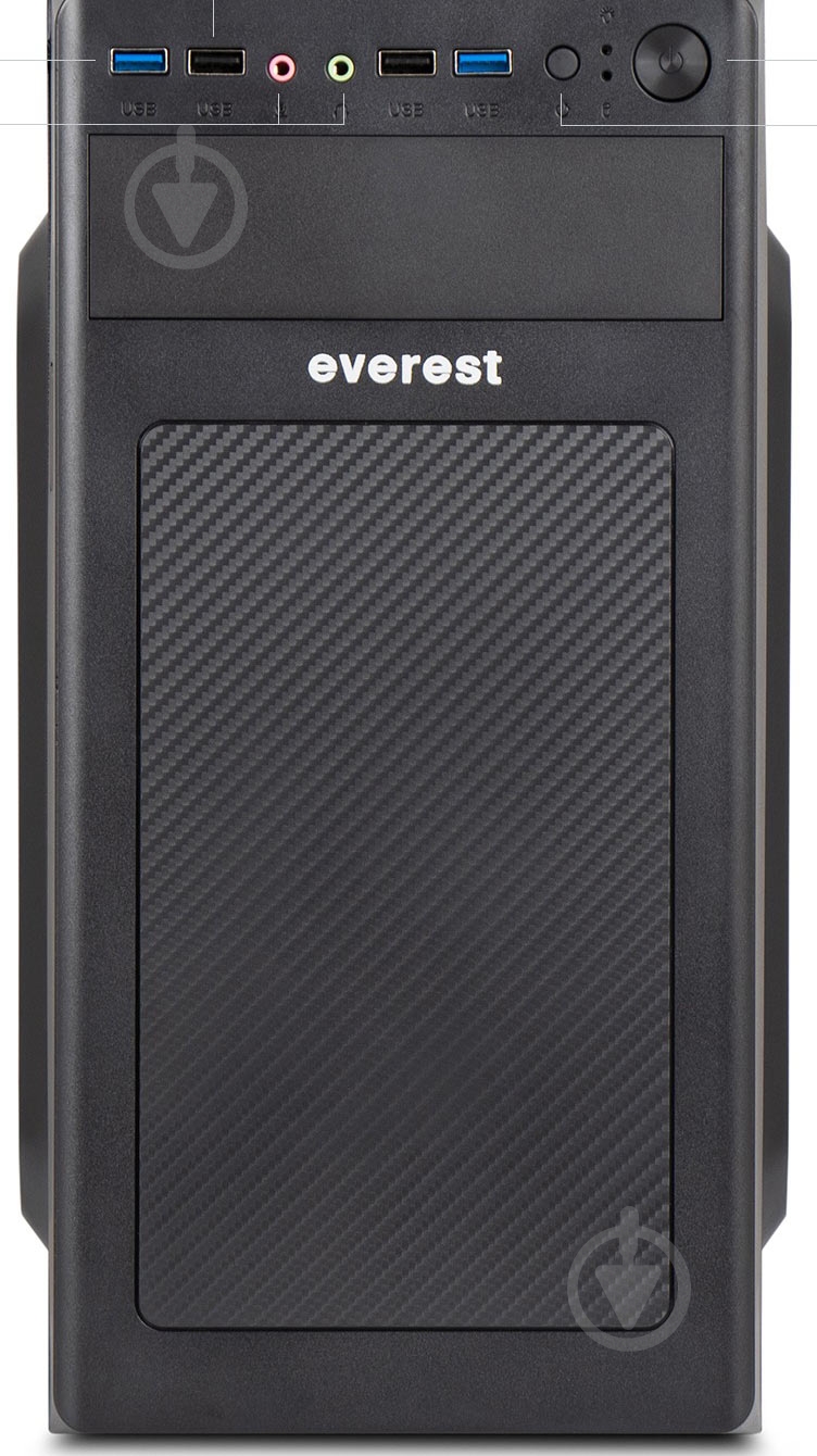 Комп'ютер Everest Home&Office (1030_9183) black - фото 2