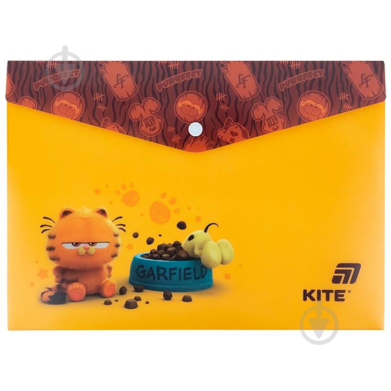 Папка на кнопці А4 Garfield-1 KITE - фото 1