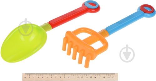 Набор для песочницы Same Toy Ведерко желтое 6 элементов 970Ut-2 - фото 3