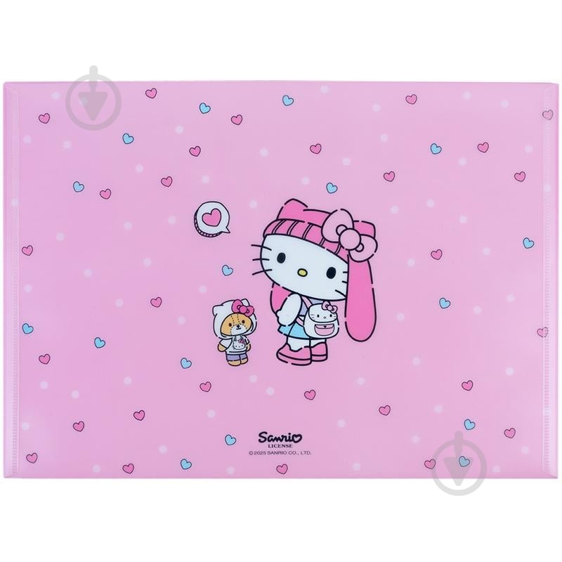 Папка на кнопке А4 Hello Kitty-4 KITE - фото 3