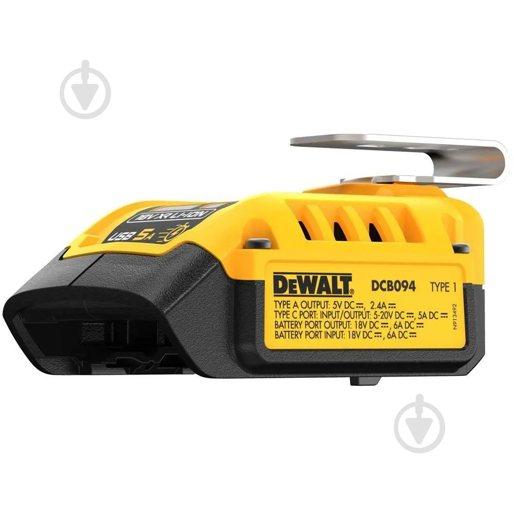 Адаптер аккумуляторный DeWalt 18,0V DCB094K - фото 3