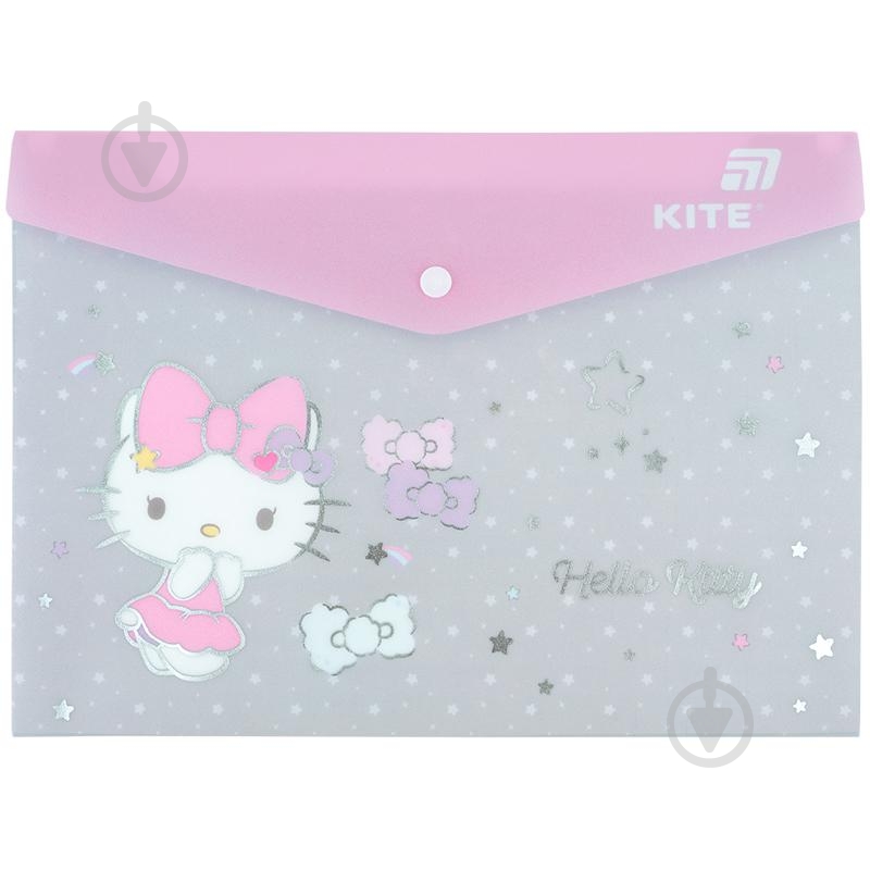 Папка на кнопке А4 Hello Kitty-5 KITE - фото 1