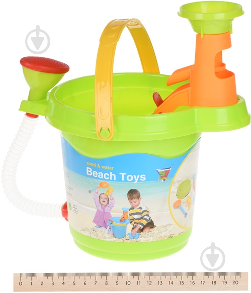 Набор для песочницы Same Toy Ведерко 6 элементов 969Ut-2 - фото 2