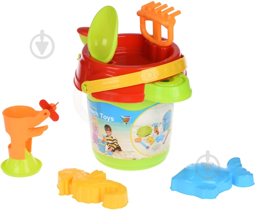 Набор для песочницы Same Toy Ведерко 6 элементов 969Ut-2 - фото 1
