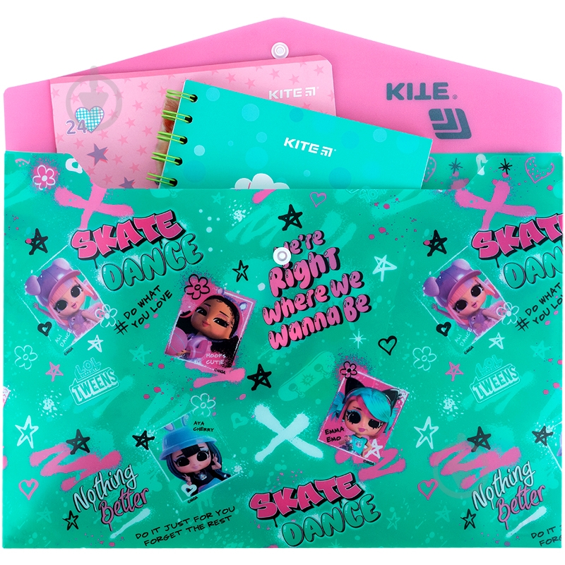 Папка на кнопці А4 L.O.L. Surprise! LO25-244-1 KITE - фото 3