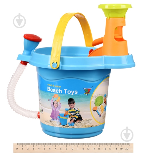 Набор для песочницы Same Toy Ведерко 6 элементов 969Ut-1 - фото 2