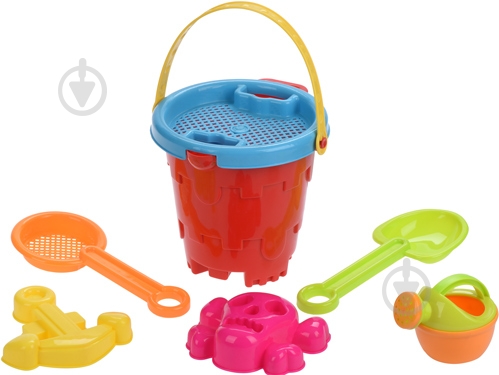 Набір для пісочниці Same Toy Відерце 6 елементів 909Ut-1 - фото 1 Набір для пісочниці Same Toy Відерце 6 елементів 909Ut-1 - фото 1