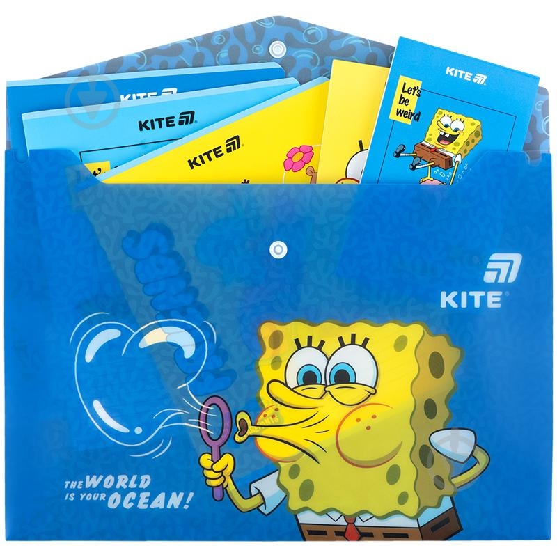 Папка на кнопці А4 SpongeBob SquarePants KITE - фото 3