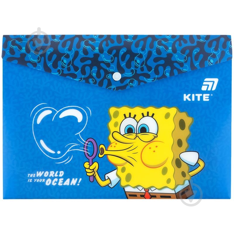 Папка на кнопці А4 SpongeBob SquarePants KITE - фото 1