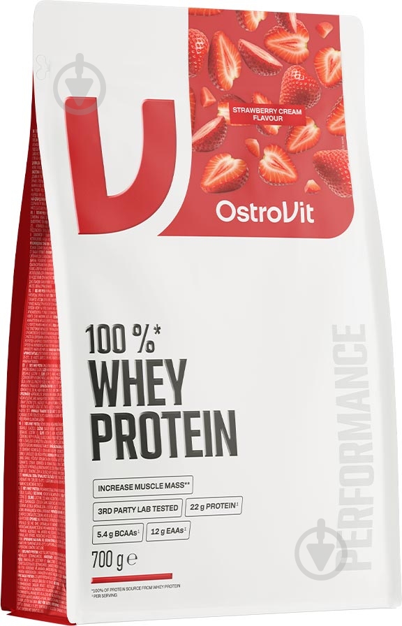 Протеин Ostrovit 100% Whey Protein клубничный крем 700 г - фото 1 Протеин Ostrovit 100% Whey Protein клубничный крем 700 г - фото 1