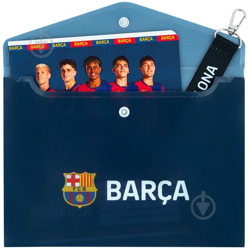 Папка на кнопке А5 FC Barcelona KITE - фото 3