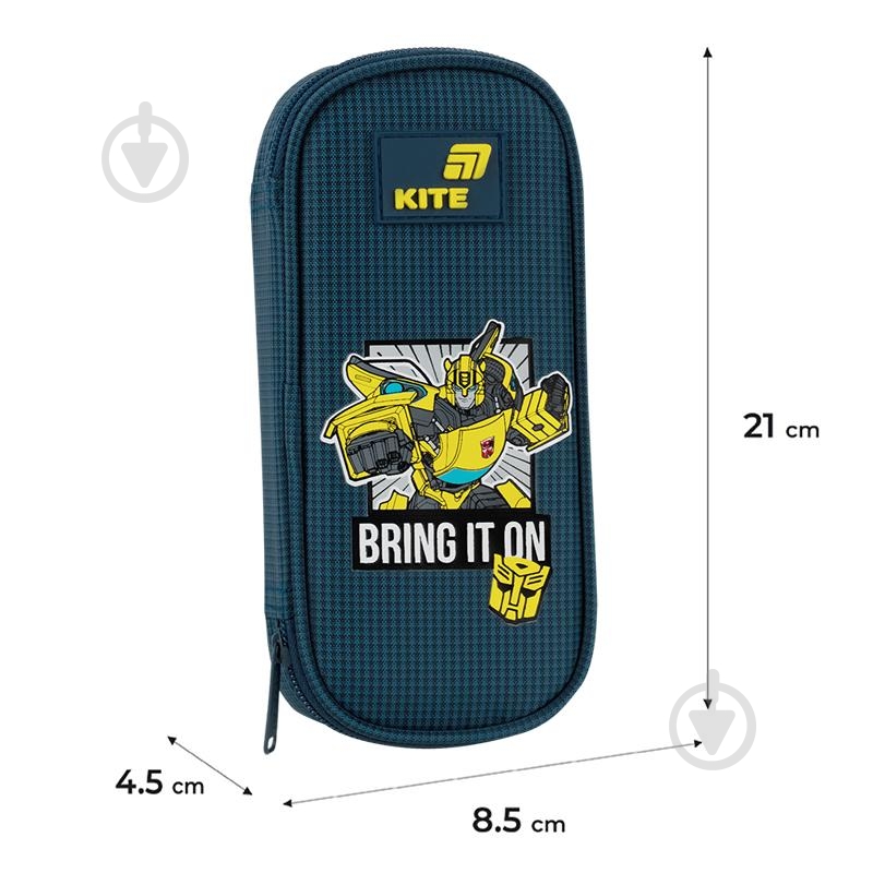 Пенал Transformers TF26-662 KITE синий - фото 2 Пенал Transformers TF26-662 KITE синий - фото 2
