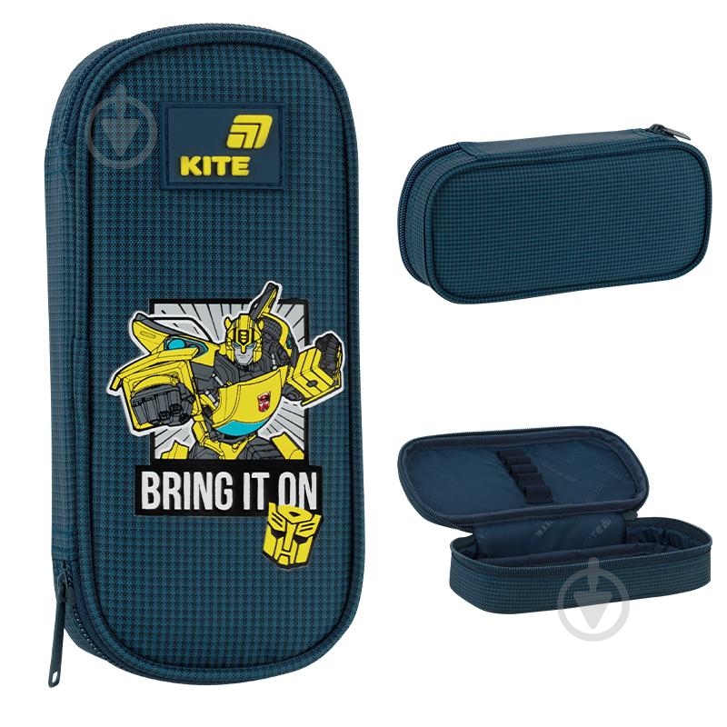 Пенал Transformers TF26-662 KITE синий - фото 1 Пенал Transformers TF26-662 KITE синий - фото 1