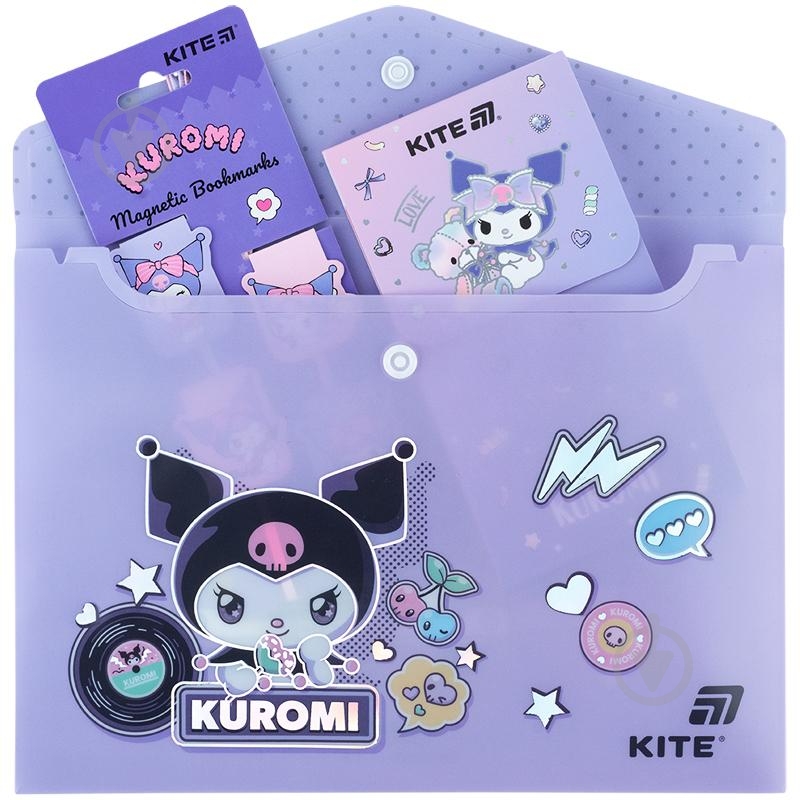 Папка на кнопке А5 Kuromi-1 KITE - фото 4