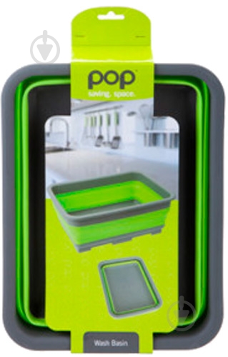 Контейнер для воды Summit Pop Folding Wash Basin Silicone Bowl Lime - фото 3