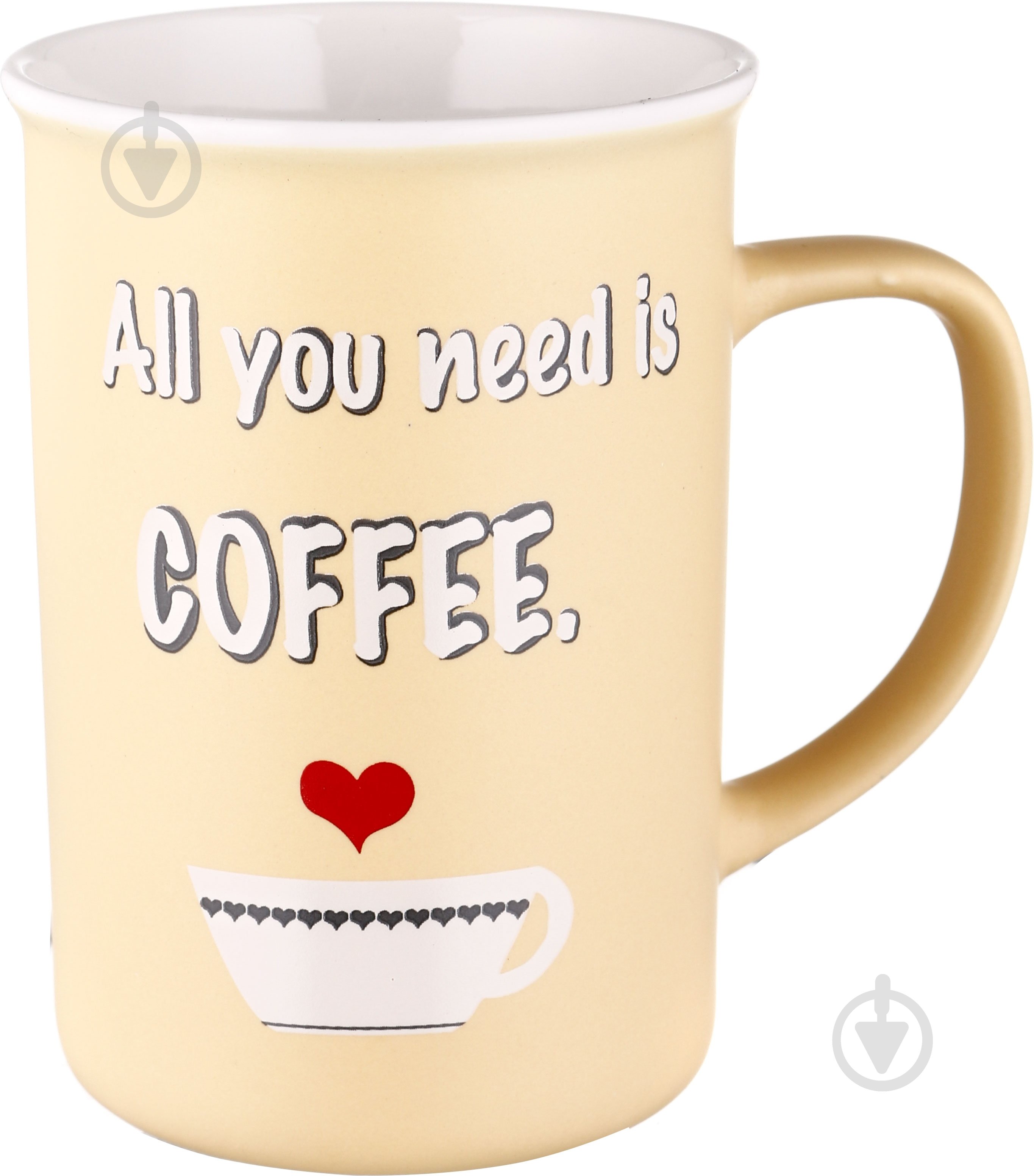 Чашка Fiora Barista 385 мл жовта - фото 1
