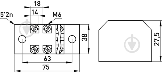 Колодка клемна захищена E.NEXT e.tc.protect.60.3 чорний p056019 - фото 2 Колодка клемна захищена E.NEXT e.tc.protect.60.3 чорний p056019 - фото 2
