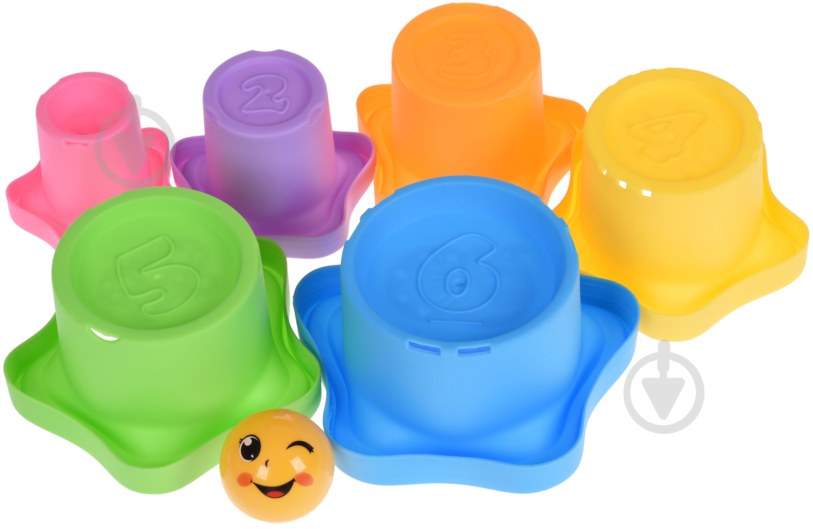 Ігровий набір Same Toy для ігор з піскомStacking cups 7 предметів 618-10Ut - фото 3