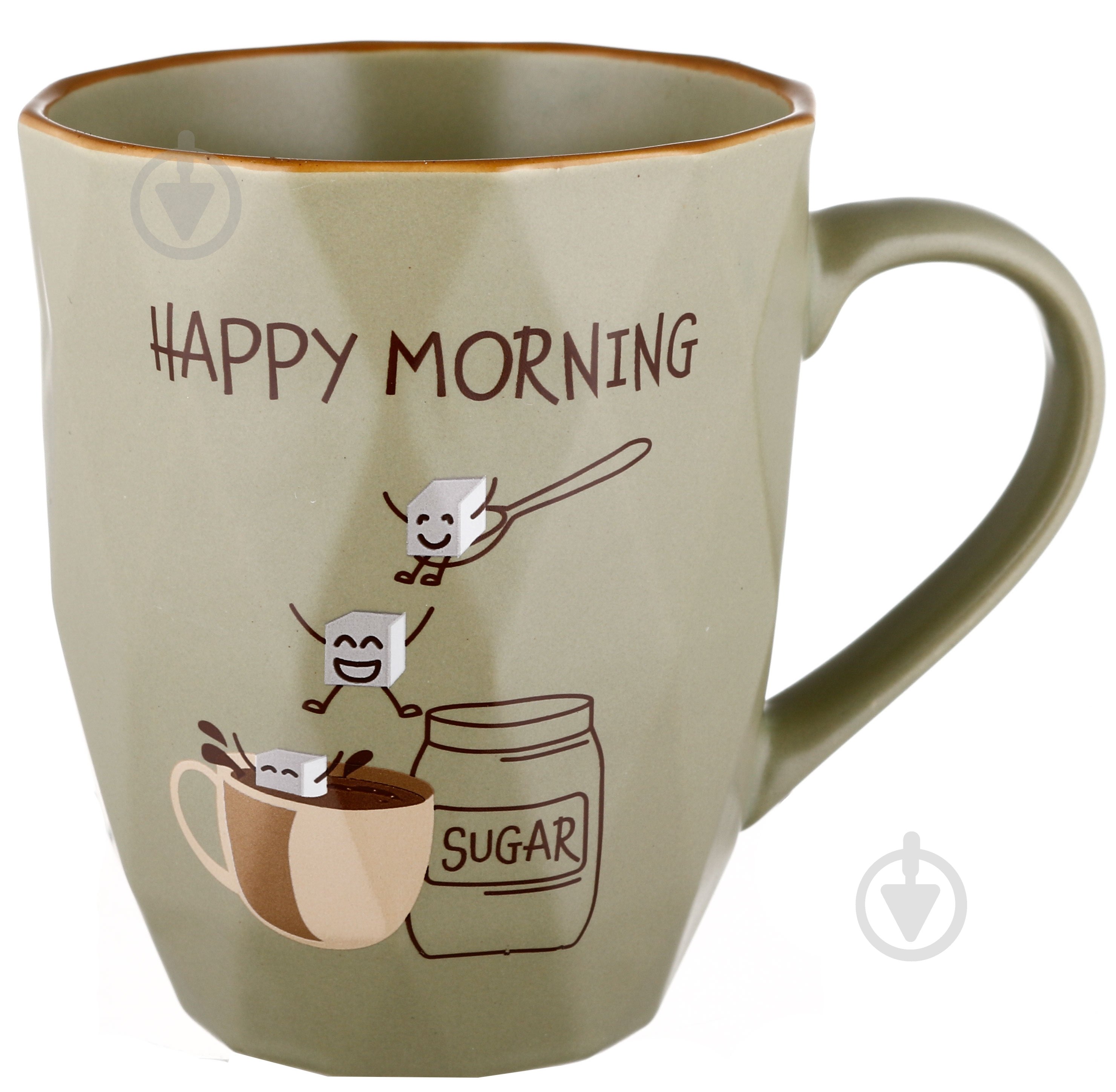 Чашка Fiora Breakfast 355 мл зеленая - фото 1