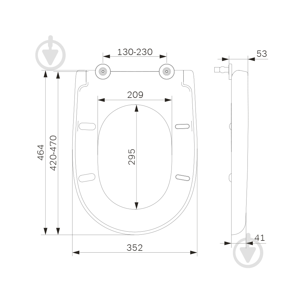 Сидіння для унітаза AM.PM Chic C827852WH - фото 3