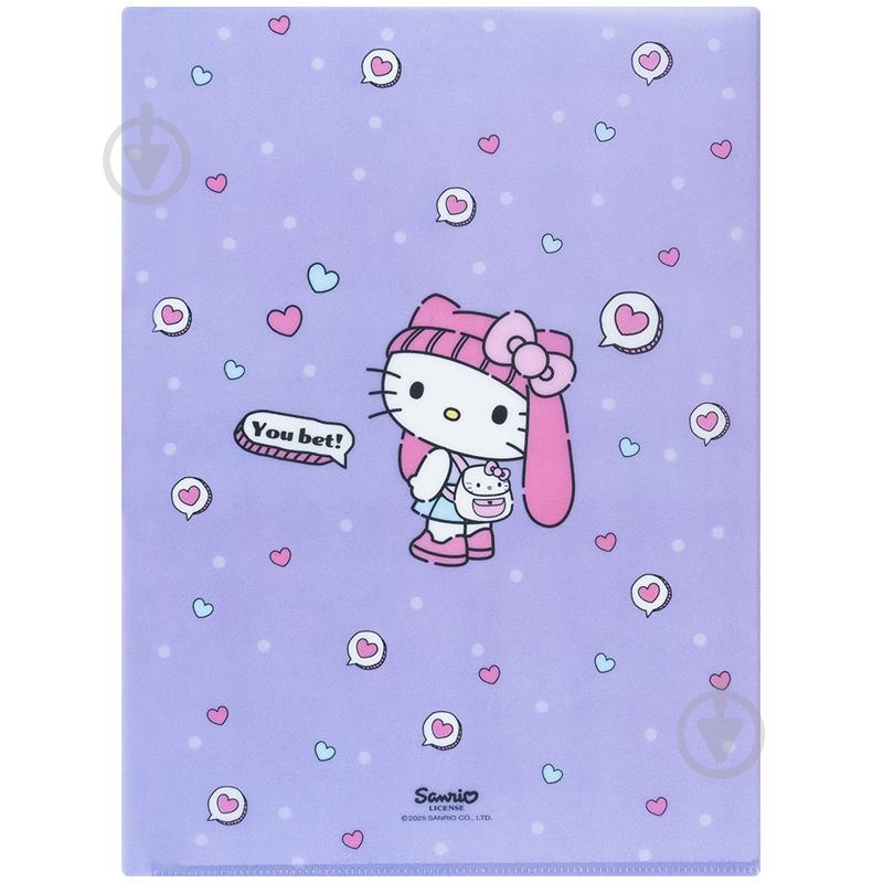 Папка уголок с клапаном А4 Hello Kitty-5 KITE - фото 5 Папка уголок с клапаном А4 Hello Kitty-5 KITE - фото 5