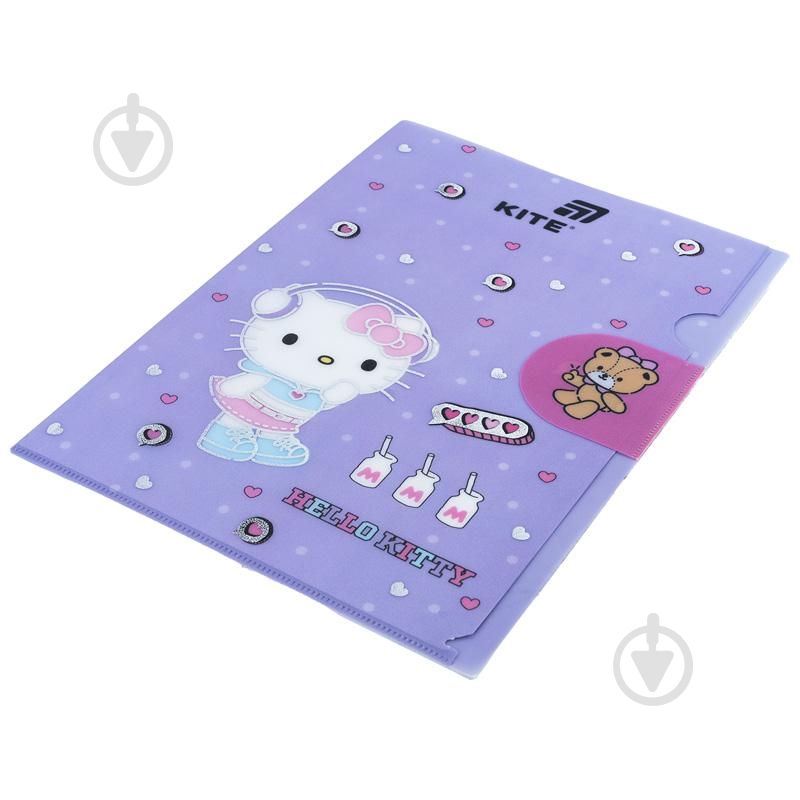 Папка уголок с клапаном А4 Hello Kitty-5 KITE - фото 2 Папка уголок с клапаном А4 Hello Kitty-5 KITE - фото 2