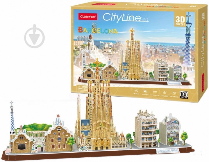 3D-конструктор CubicFun CITY LINE BARCELON - фото 1
